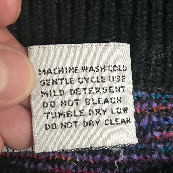 McGregor Men's Geometric Vintage Sweater Size Large 100% Acrylic Crewneck - Picture 6 of 7